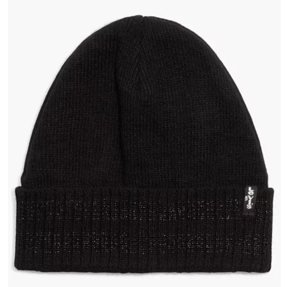 NWT Levi's Lofty Turn-Up Beanie BLACK